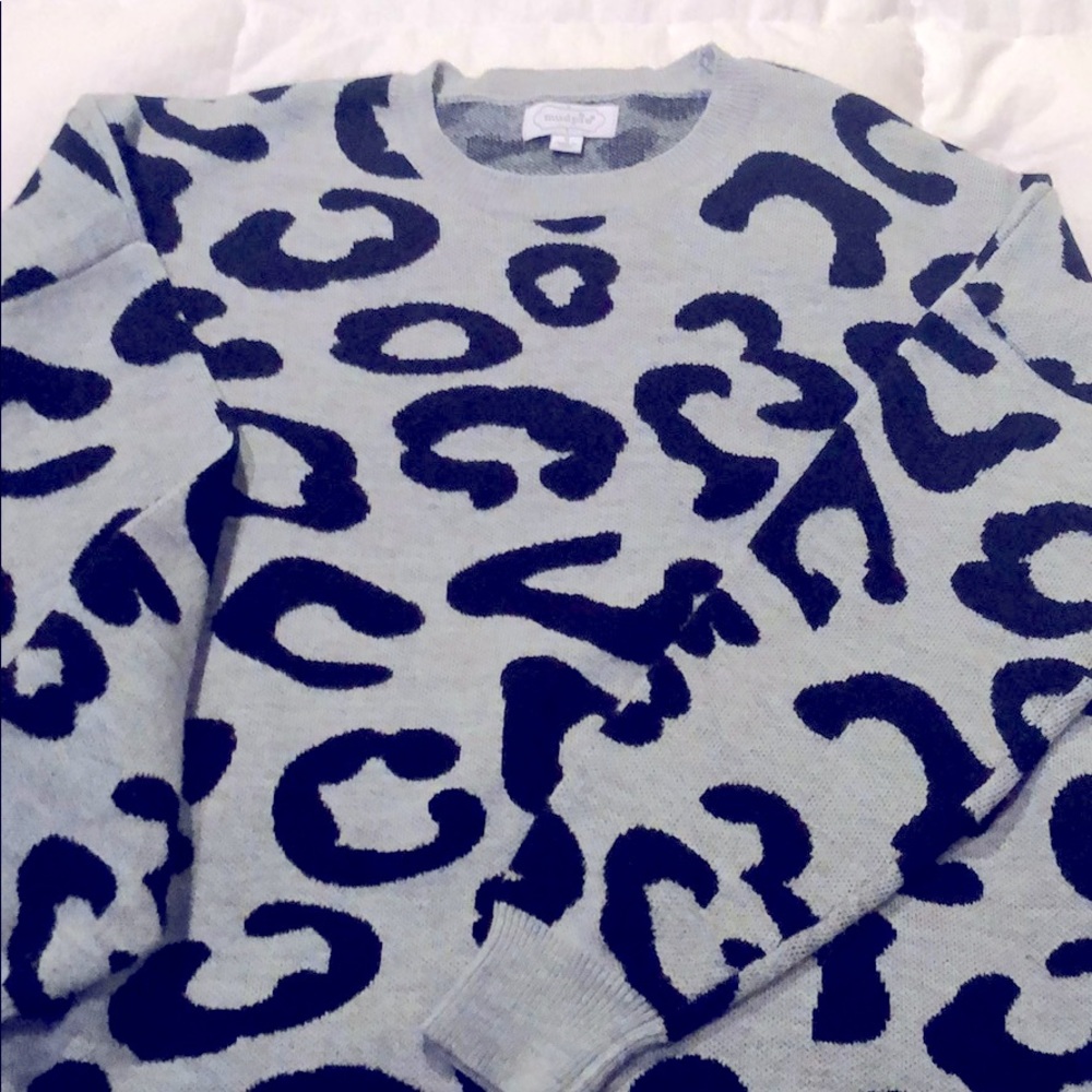 Mud pie leopard sweater